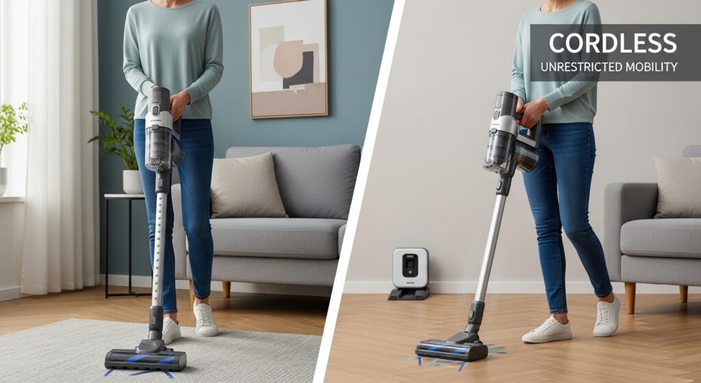 Corded vs Cordless vacum cleaner