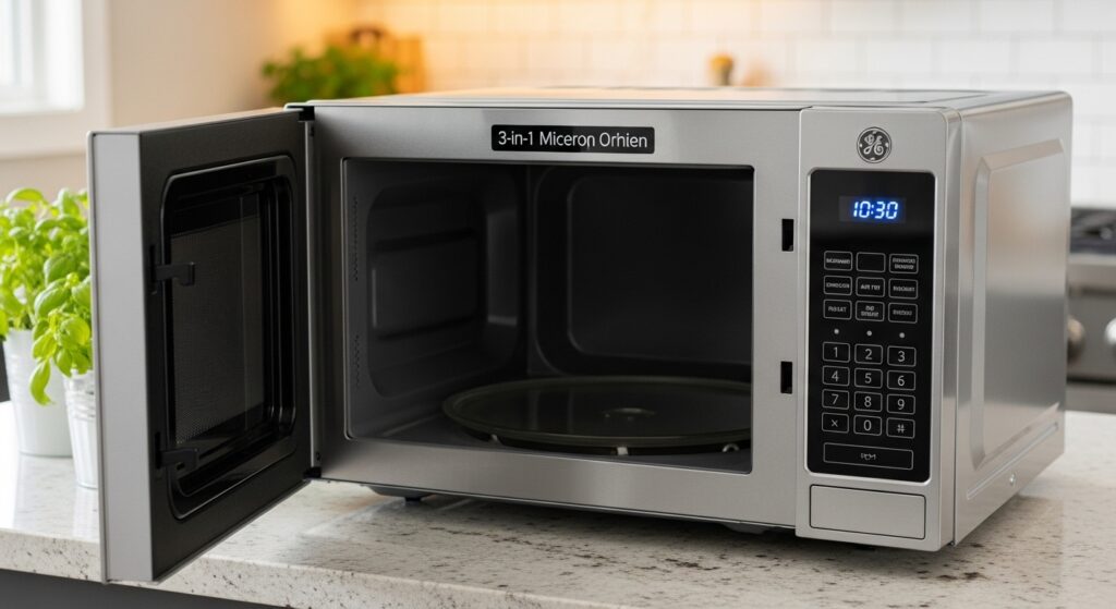GE 3‑in‑1 Microwave with Convection & Air Fry