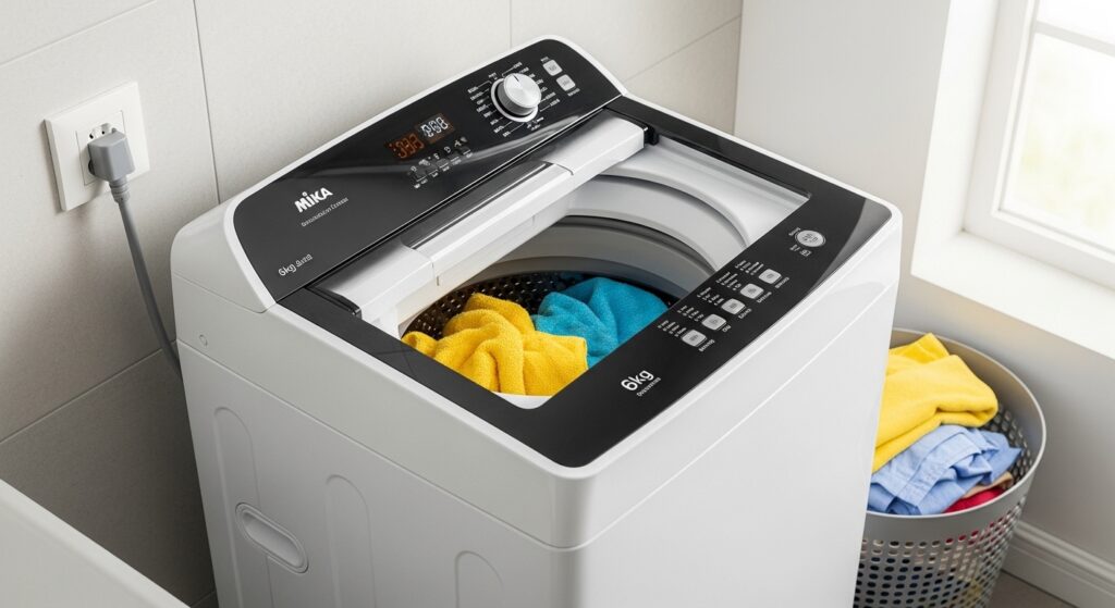 Mika 6kg Top Load Washing Machine