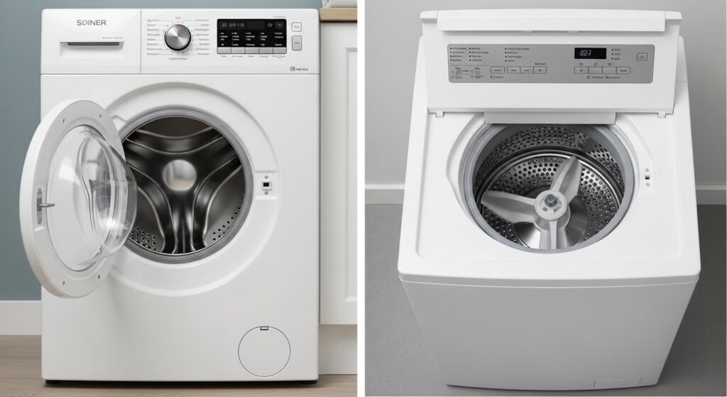 Front load vs top load washing machine comparison