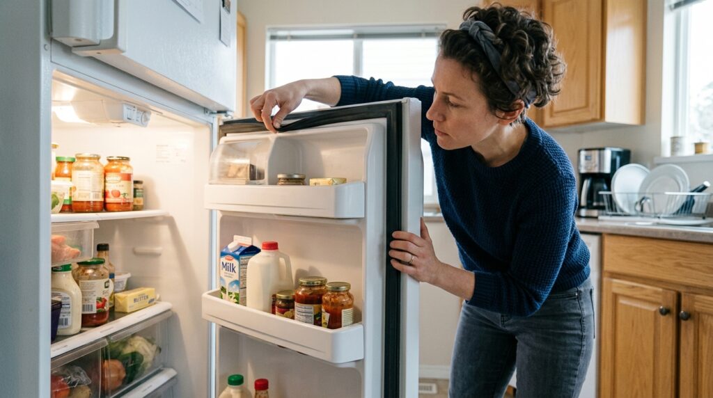 Checking refrigerator door gasket
